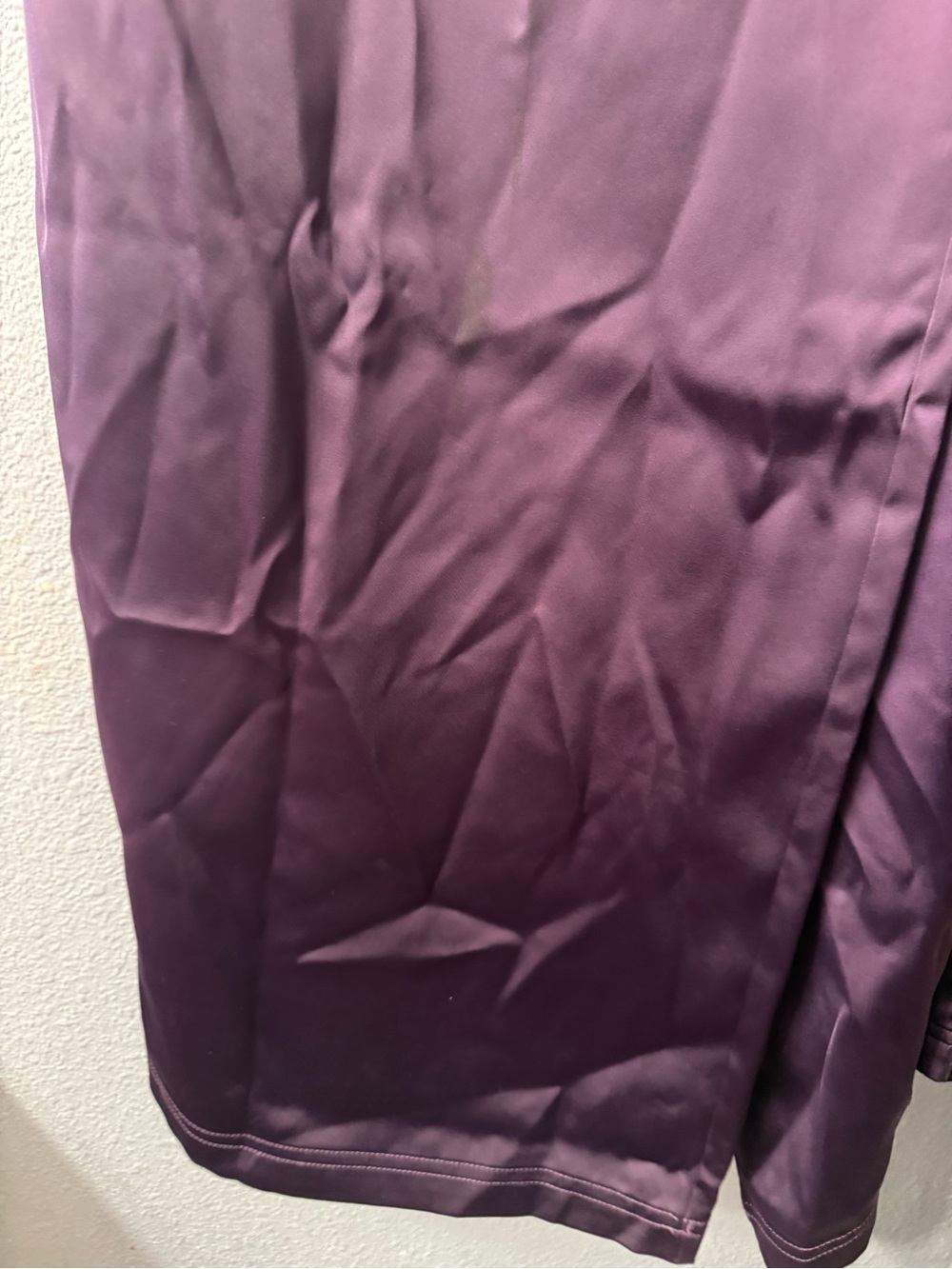Satin adidas women Purple Track Pants wide leg nwt - Picture 5 of 6